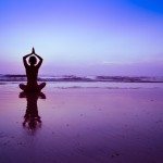 yoga on the beach, meditation
